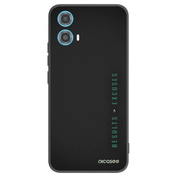 Picasee fekete szilikon tok az alábbi mobiltelefonokra Motorola Moto G34 5G - Results x Excuses