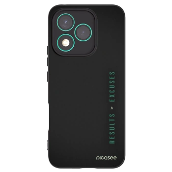 Picasee fekete szilikon tok az alábbi mobiltelefonokra Honor 400 Lite 5G - Results x Excuses