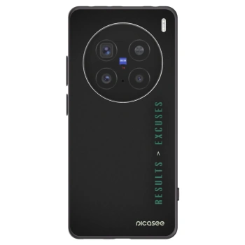 Picasee fekete szilikon tok az alábbi mobiltelefonokra Vivo X200 Pro - Results x Excuses