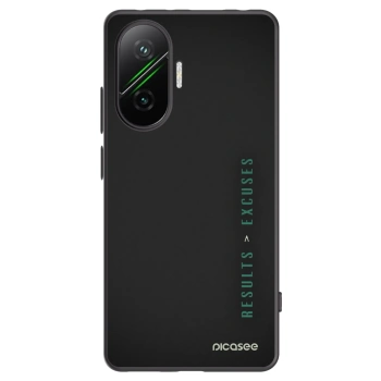 Picasee fekete szilikon tok az alábbi mobiltelefonokra Xiaomi Poco F7 Pro 5G - Results x Excuses