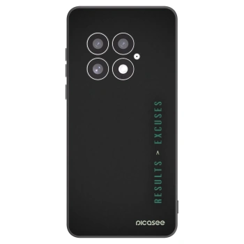 Picasee fekete szilikon tok az alábbi mobiltelefonokra OnePlus 13 5G - Results x Excuses