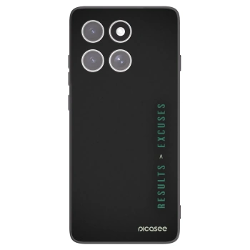 Picasee fekete szilikon tok az alábbi mobiltelefonokra Motorola Edge 60 Pro - Results x Excuses