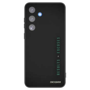 Picasee fekete szilikon tok az alábbi mobiltelefonokra Samsung Galaxy S25 FE 5G - Results x Excuses