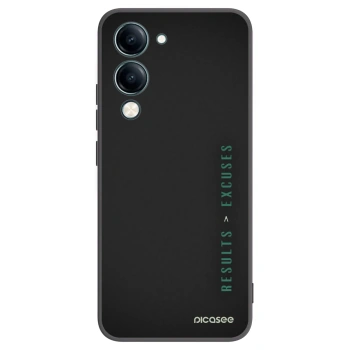 Picasee fekete szilikon tok az alábbi mobiltelefonokra Vivo Y29s 5G - Results x Excuses