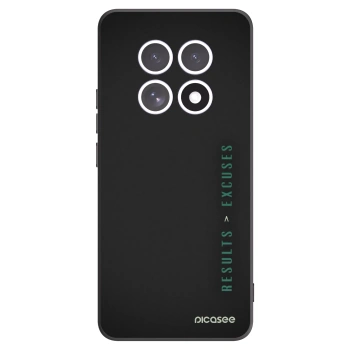 Picasee fekete szilikon tok az alábbi mobiltelefonokra Xiaomi Redmi Note 15 - Results x Excuses