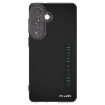 Picasee fekete szilikon tok az alábbi mobiltelefonokra Samsung Galaxy S26+ - Results x Excuses