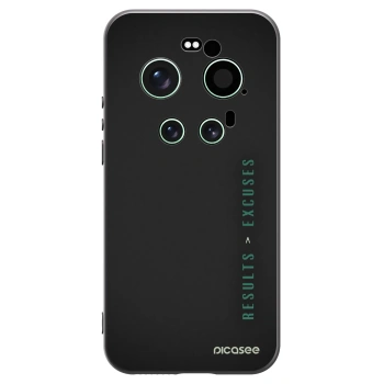 Picasee fekete szilikon tok az alábbi mobiltelefonokra Xiaomi 17 Ultra - Results x Excuses