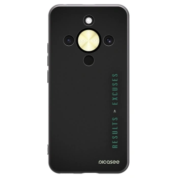 Picasee fekete szilikon tok az alábbi mobiltelefonokra Honor Magic8 Lite 5G - Results x Excuses