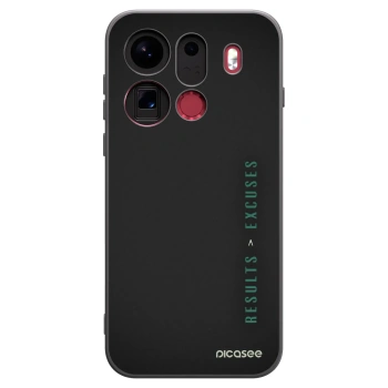 Picasee fekete szilikon tok az alábbi mobiltelefonokra OPPO Find X9 Pro - Results x Excuses