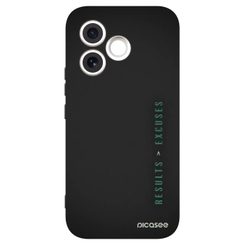 Picasee fekete szilikon tok az alábbi mobiltelefonokra Honor 600 Lite - Results x Excuses