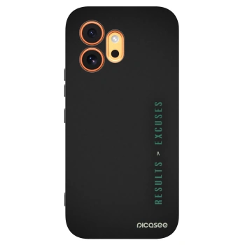 Picasee fekete szilikon tok az alábbi mobiltelefonokra Honor 600 - Results x Excuses