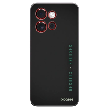 Picasee fekete szilikon tok az alábbi mobiltelefonokra Motorola Edge 60 Neo 5G - Results x Excuses