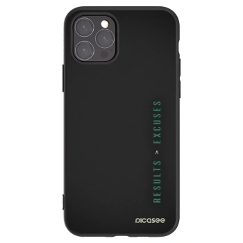 Picasee fekete szilikon tok az alábbi mobiltelefonokra Apple iPhone 11 Pro - Results x Excuses