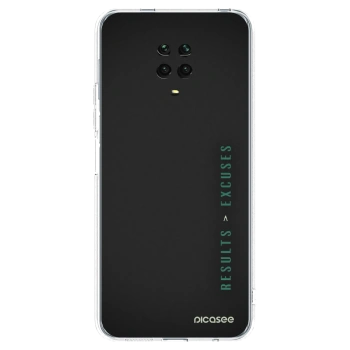 Picasee átlátszó szilikon tok az alábbi mobiltelefonokra Xiaomi Redmi Note 9 Pro - Results x Excuses
