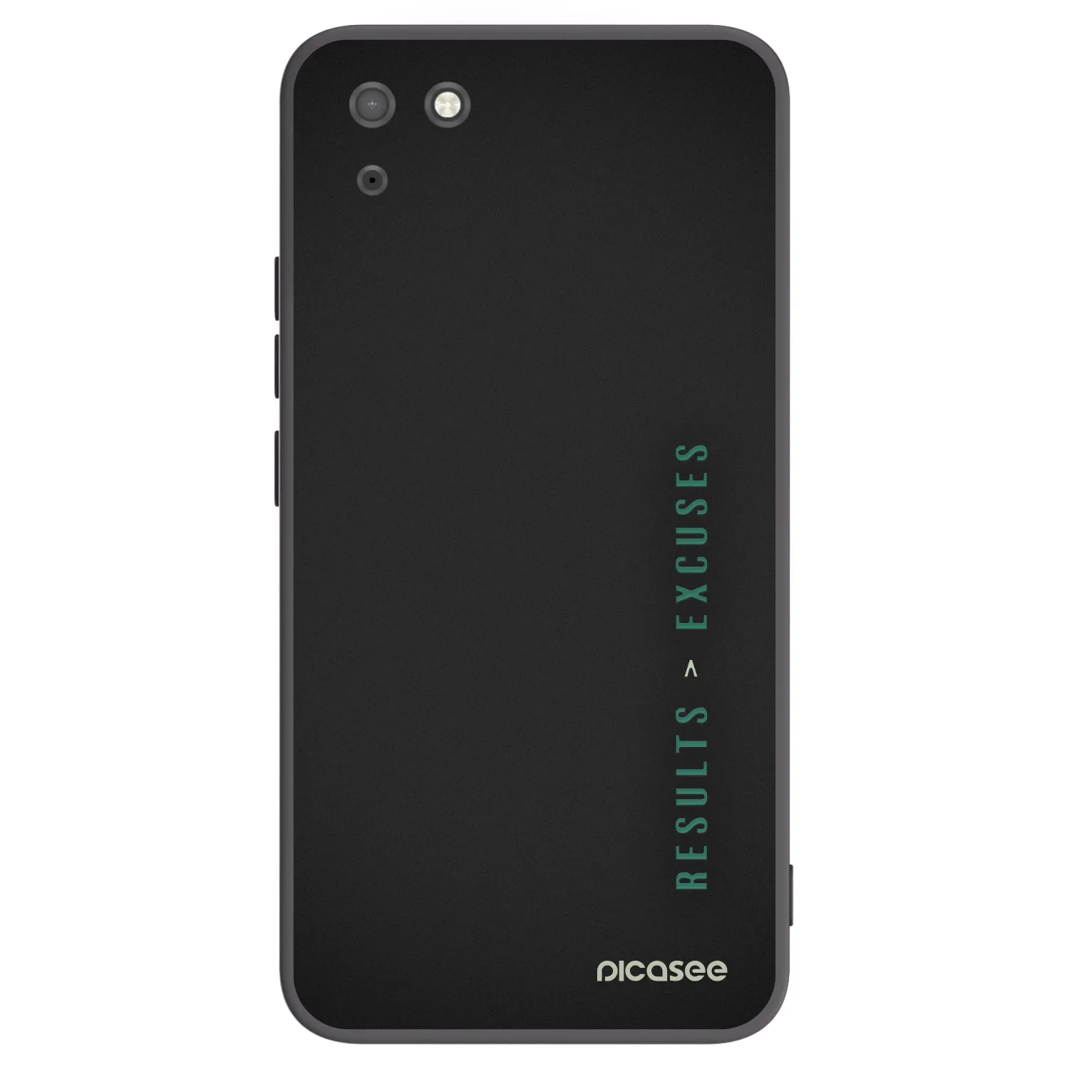 Picasee fekete szilikon tok az alábbi mobiltelefonokra Huawei Y5P - Results x Excuses