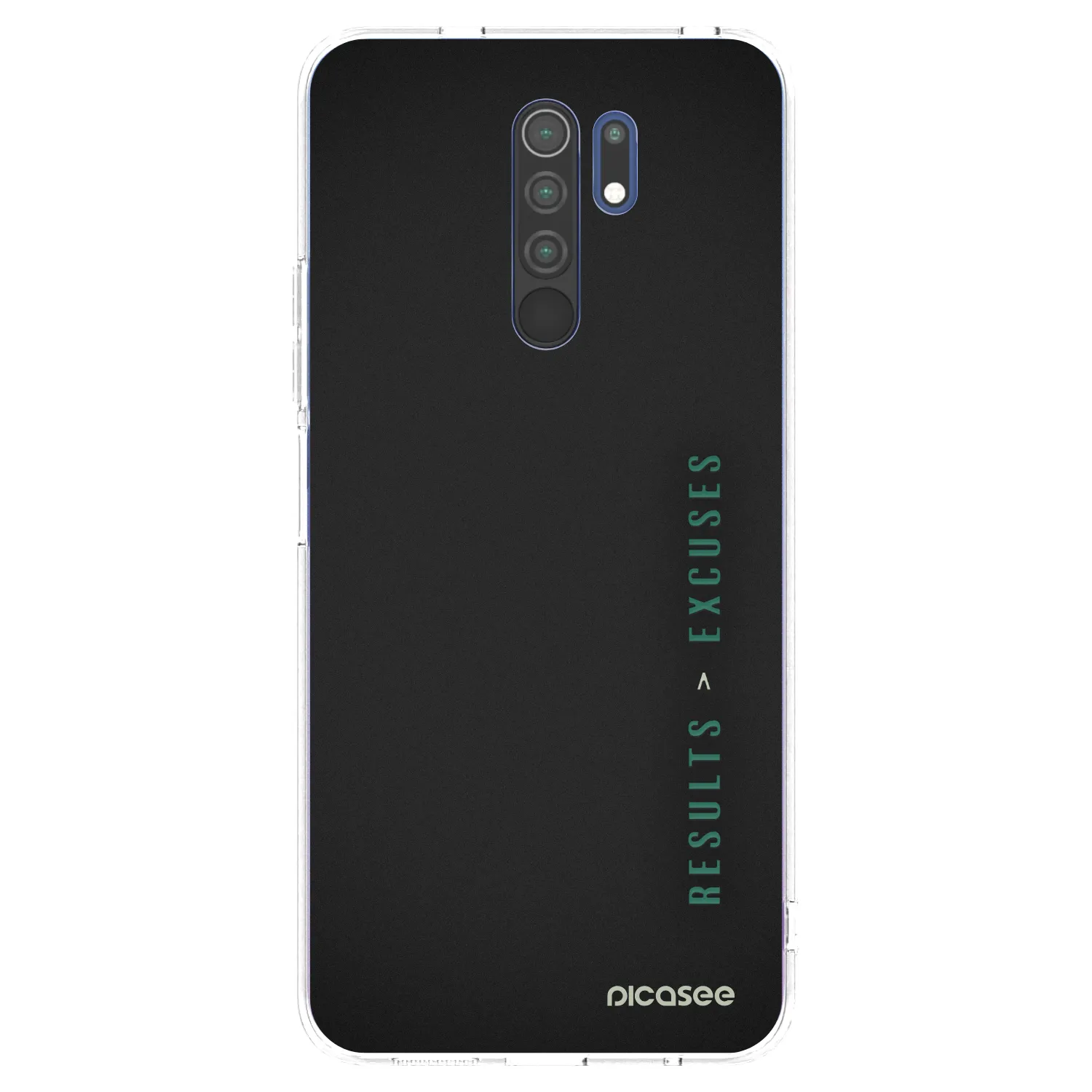 Picasee átlátszó szilikon tok az alábbi mobiltelefonokra Xiaomi Redmi 9 - Results x Excuses
