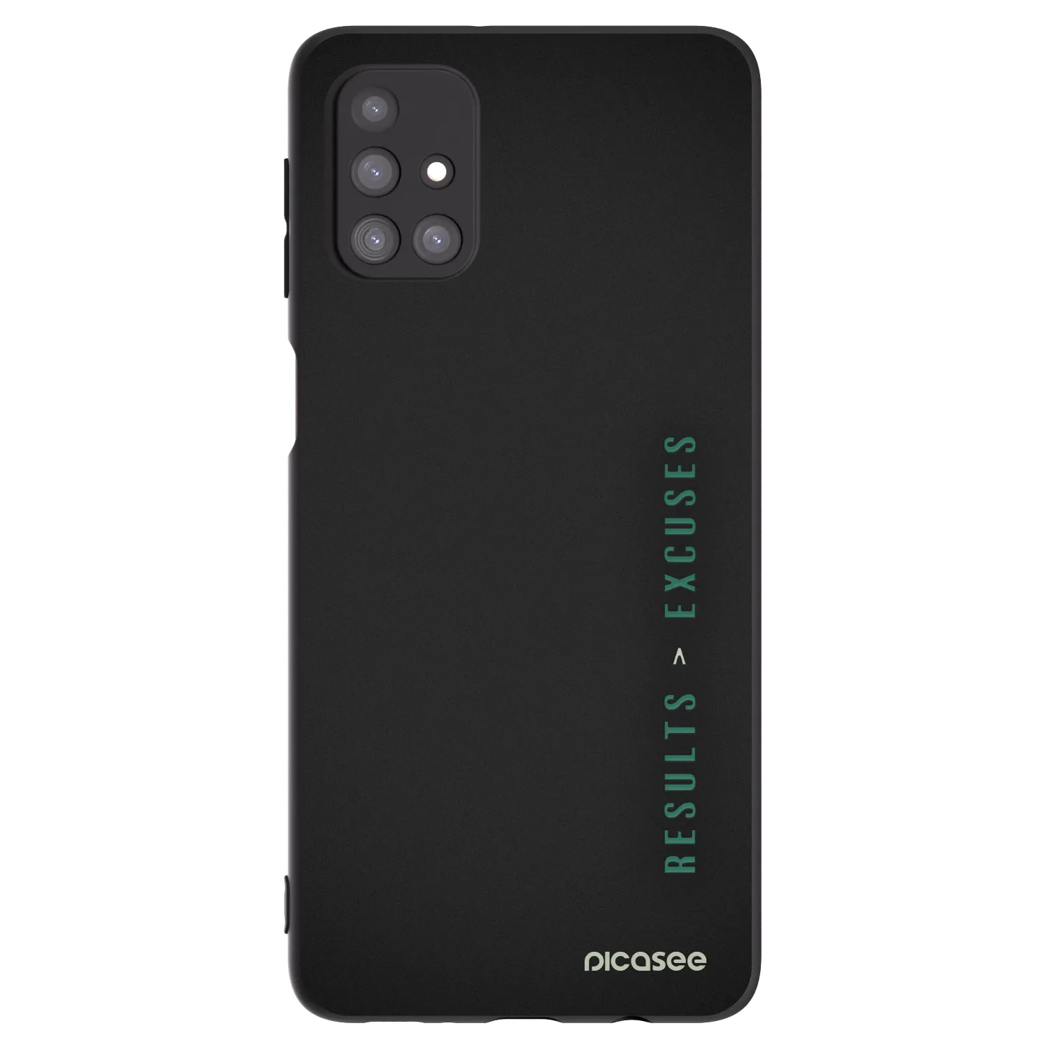 Picasee fekete szilikon tok az alábbi mobiltelefonokra Samsung Galaxy M31s - Results x Excuses