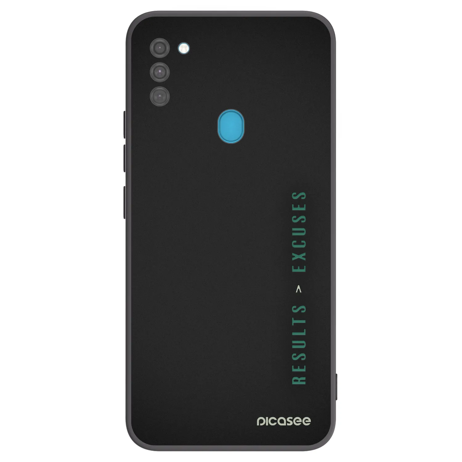 Picasee fekete szilikon tok az alábbi mobiltelefonokra Samsung Galaxy M11 - Results x Excuses