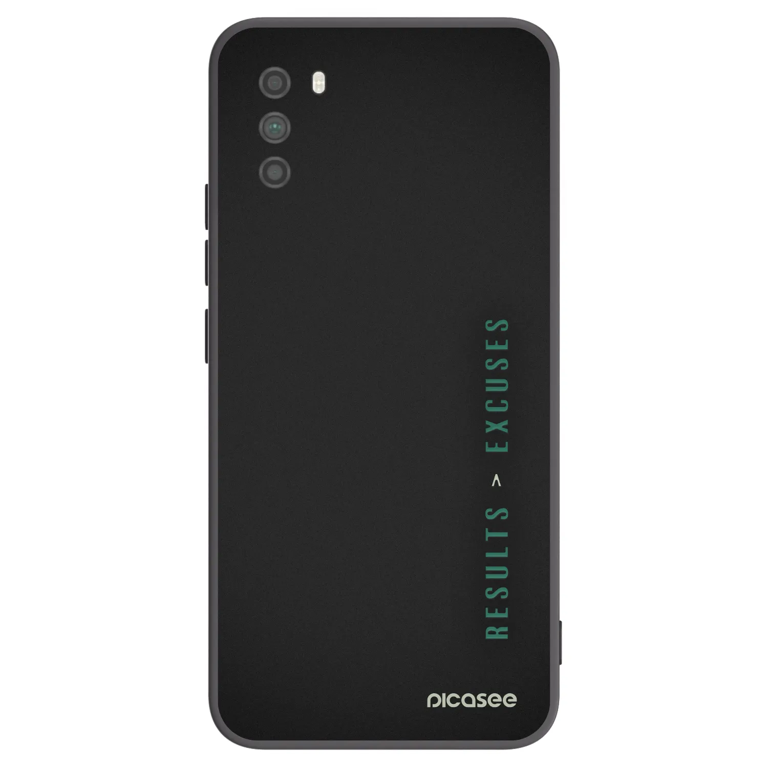 Picasee fekete szilikon tok az alábbi mobiltelefonokra Xiaomi Poco M3 - Results x Excuses