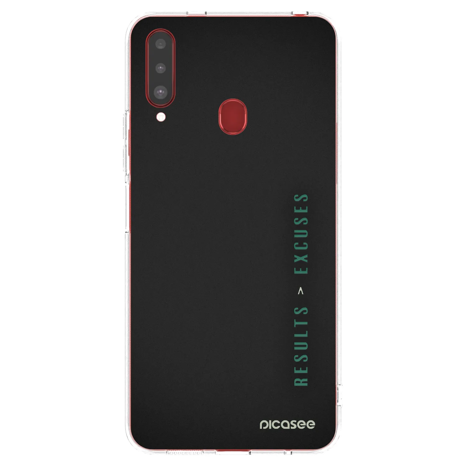 Picasee átlátszó szilikon tok az alábbi mobiltelefonokra Samsung Galaxy A20s - Results x Excuses