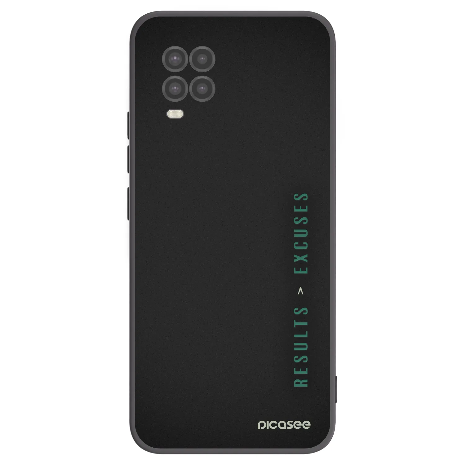 Picasee fekete szilikon tok az alábbi mobiltelefonokra Xiaomi Mi 10 Lite - Results x Excuses