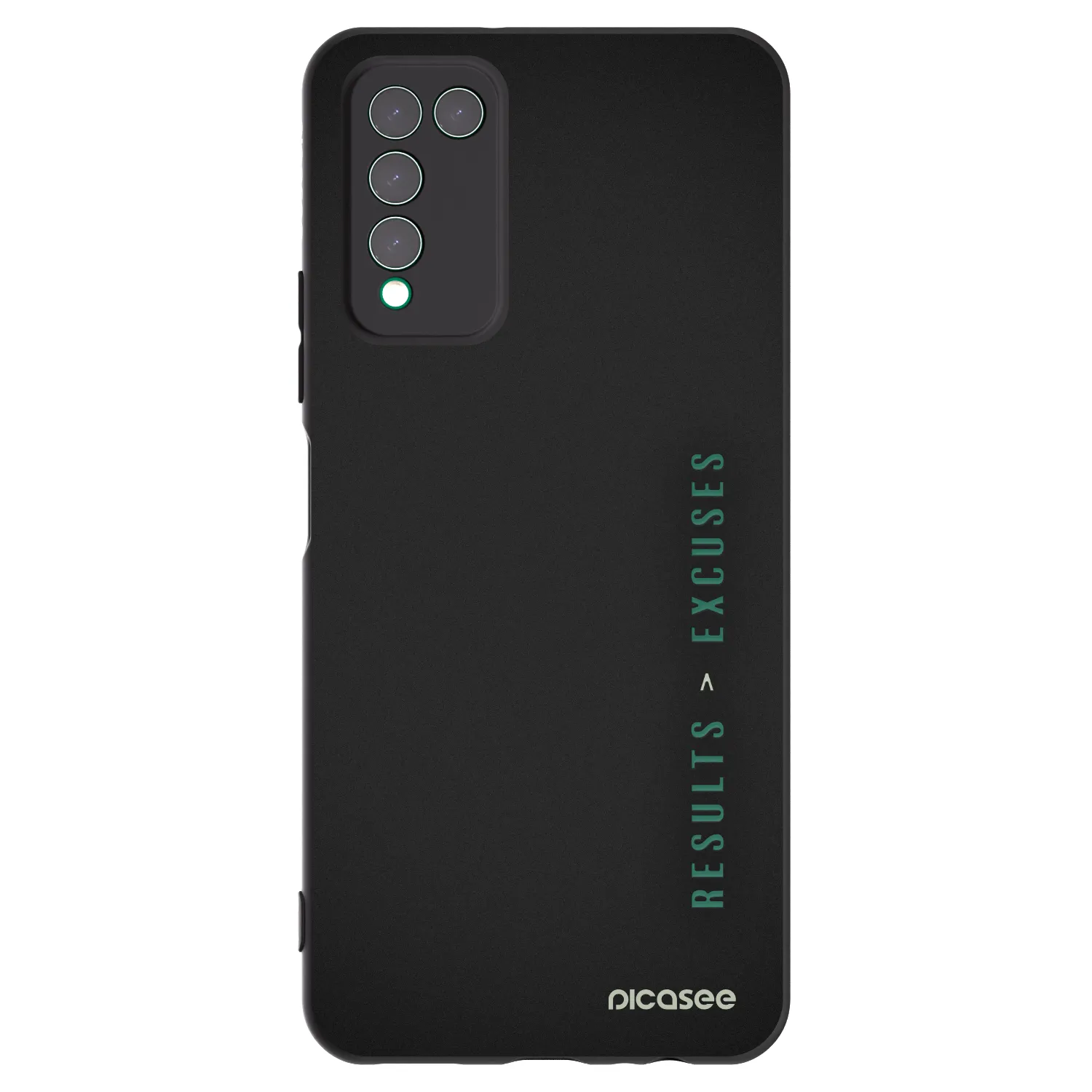 Picasee fekete szilikon tok az alábbi mobiltelefonokra Honor 10X Lite - Results x Excuses