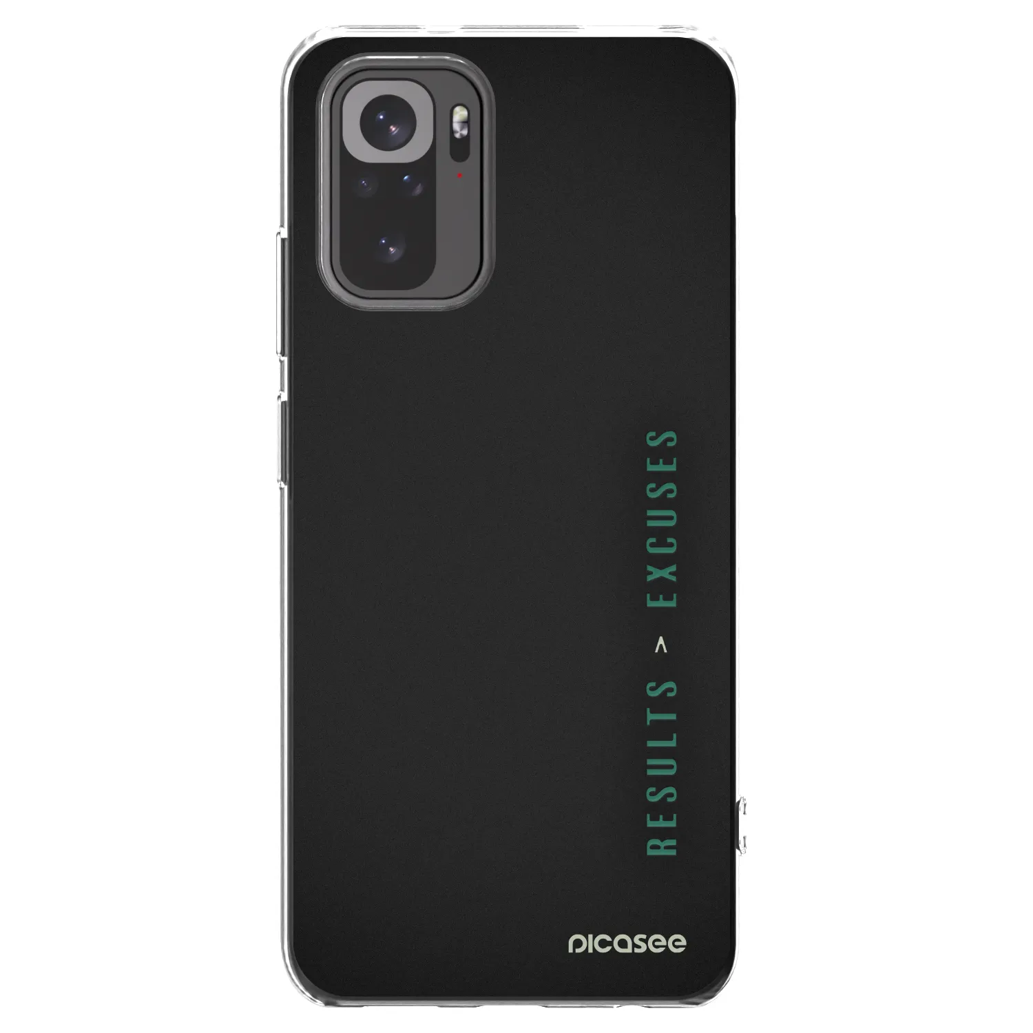 Picasee átlátszó szilikon tok az alábbi mobiltelefonokra Xiaomi Redmi Note 10 - Results x Excuses