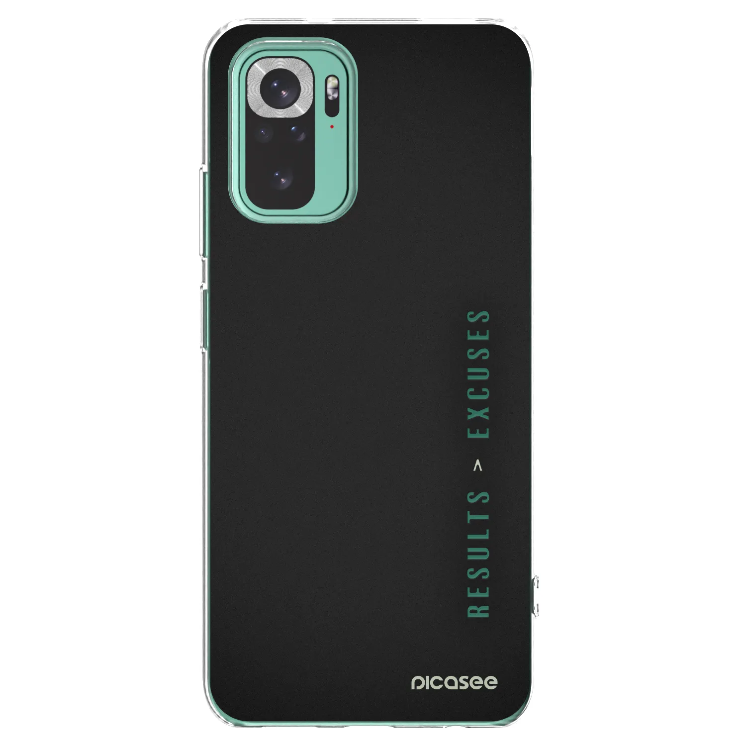 Picasee átlátszó szilikon tok az alábbi mobiltelefonokra Xiaomi Redmi Note 10 Pro - Results x Excuses