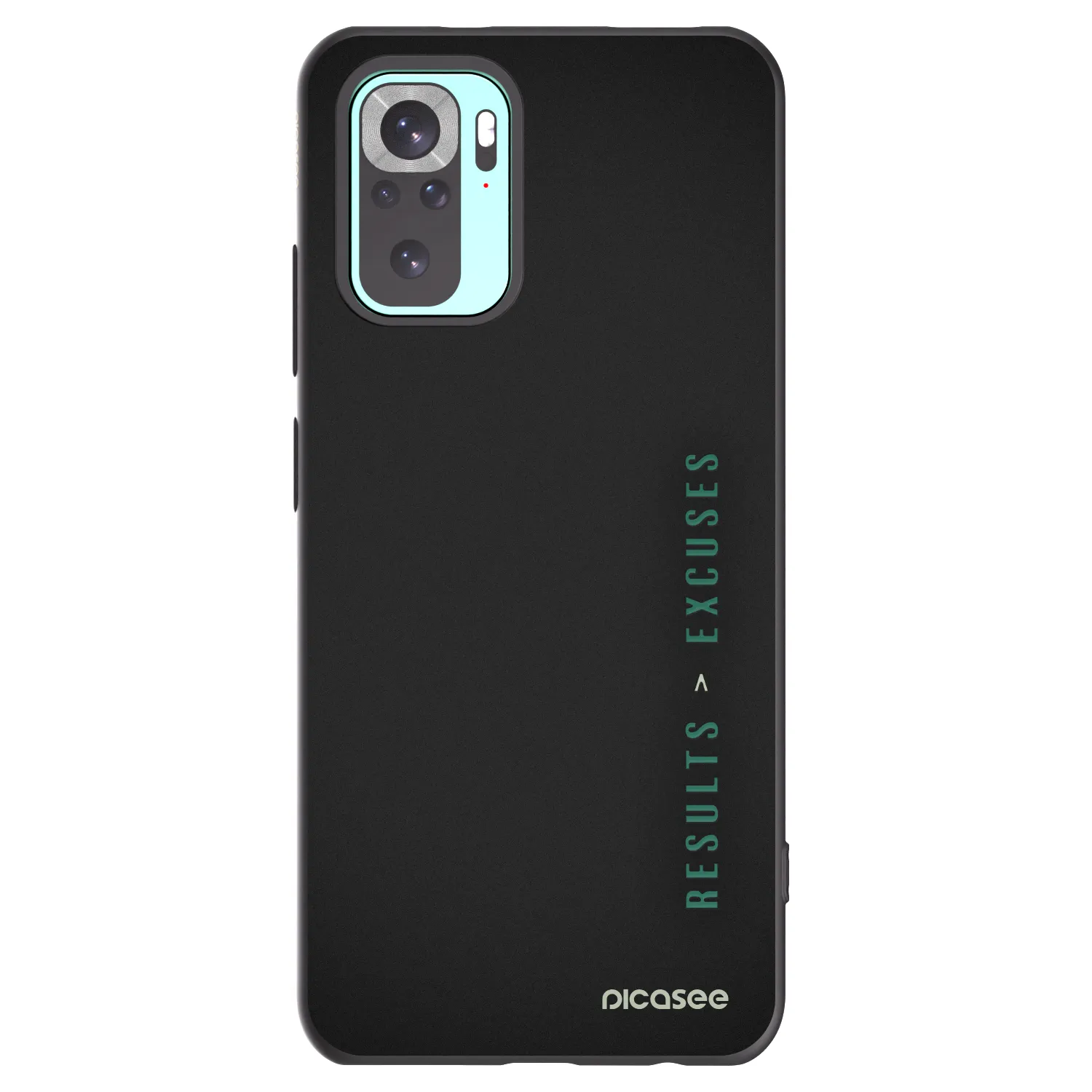 Picasee fekete szilikon tok az alábbi mobiltelefonokra Xiaomi Redmi Note 10 Pro - Results x Excuses