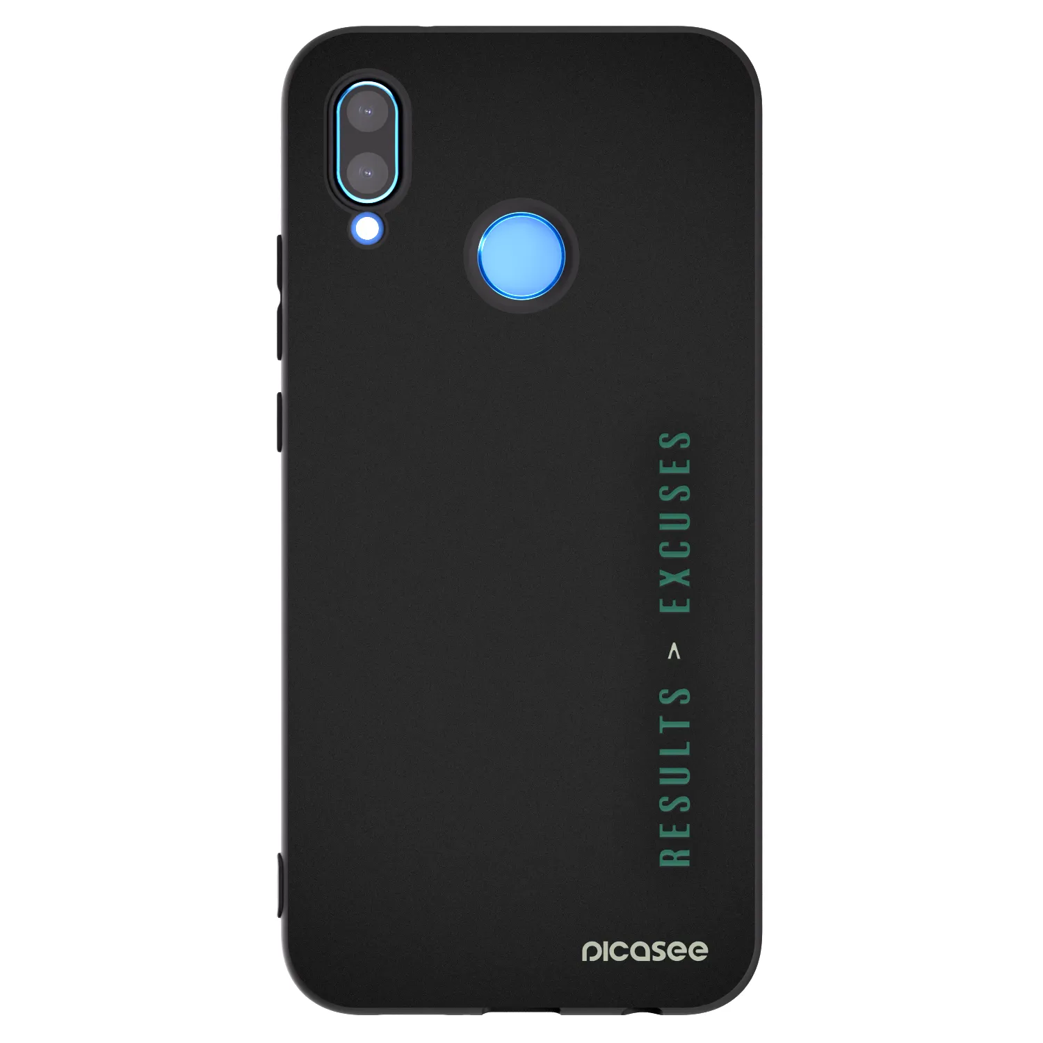 Picasee fekete szilikon tok az alábbi mobiltelefonokra Huawei P20 Lite - Results x Excuses