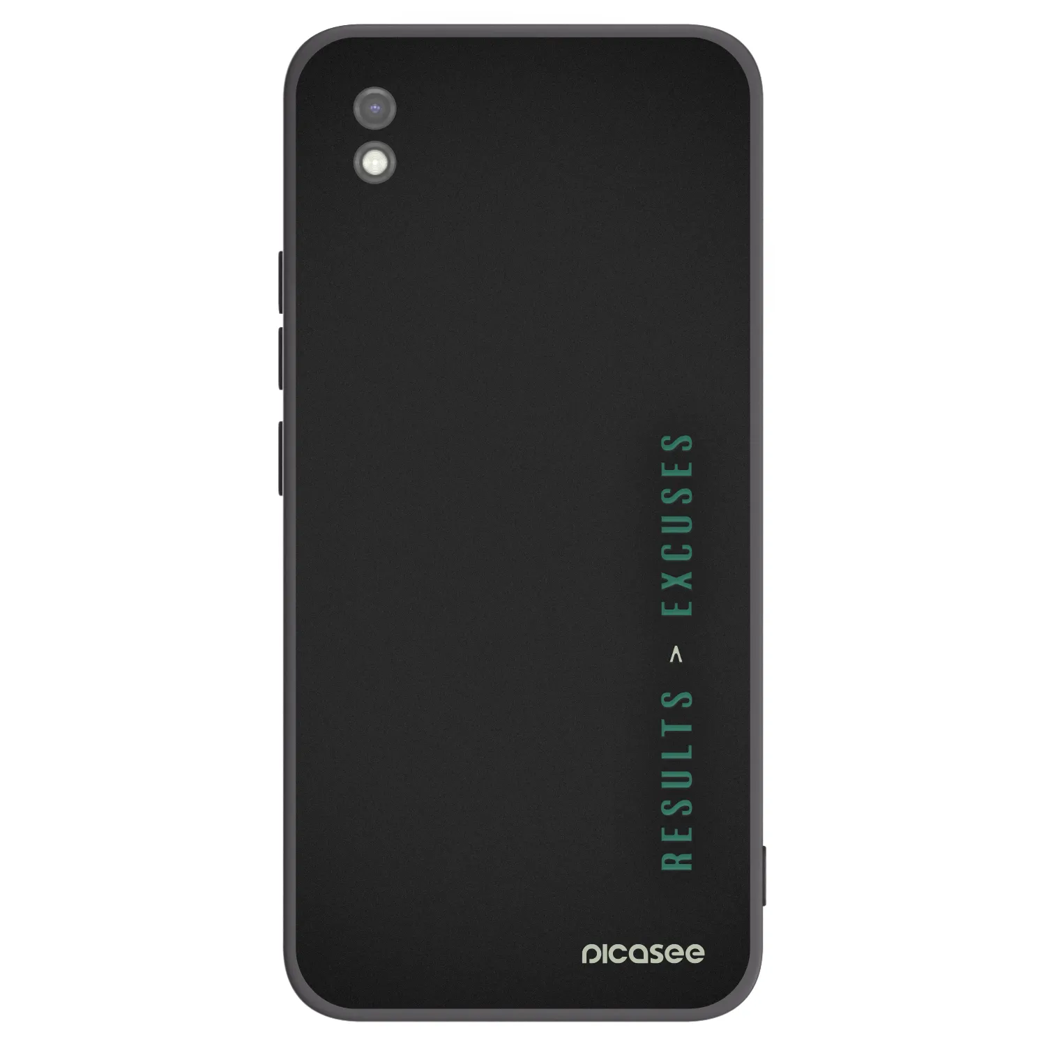 Picasee fekete szilikon tok az alábbi mobiltelefonokra Xiaomi Redmi 9AT - Results x Excuses