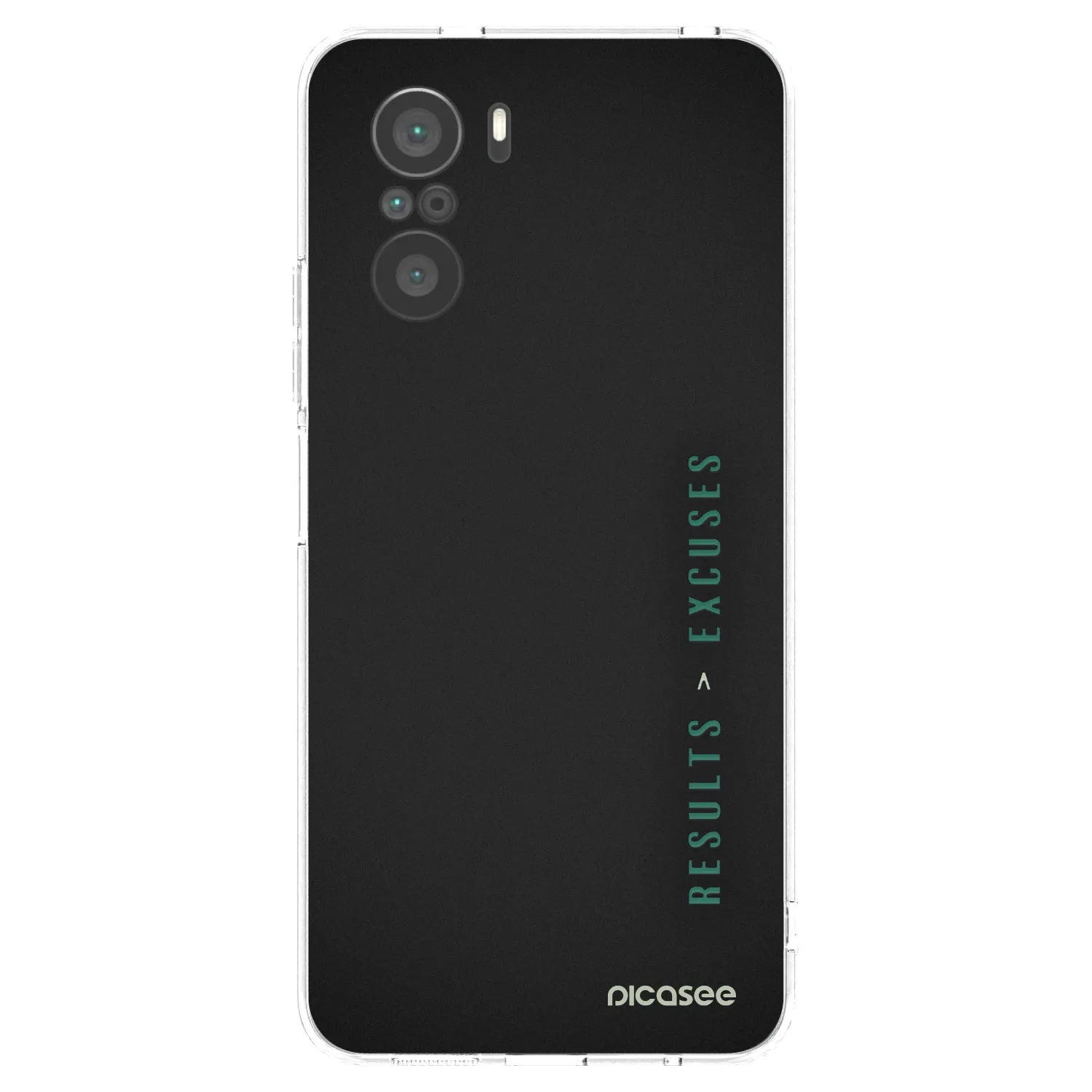 Picasee átlátszó szilikon tok az alábbi mobiltelefonokra Xiaomi Poco F3 - Results x Excuses