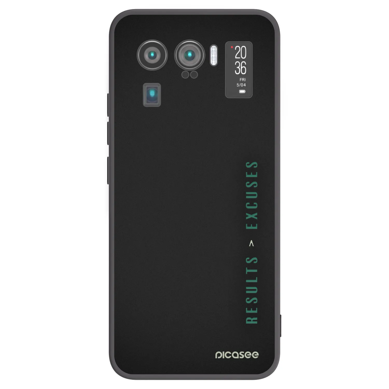 Picasee fekete szilikon tok az alábbi mobiltelefonokra Xiaomi Mi 11 Ultra - Results x Excuses