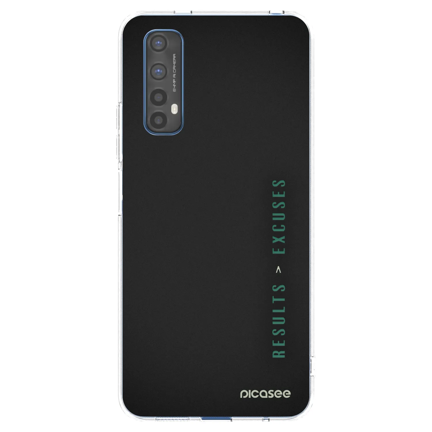 Picasee átlátszó szilikon tok az alábbi mobiltelefonokra Realme 7 - Results x Excuses