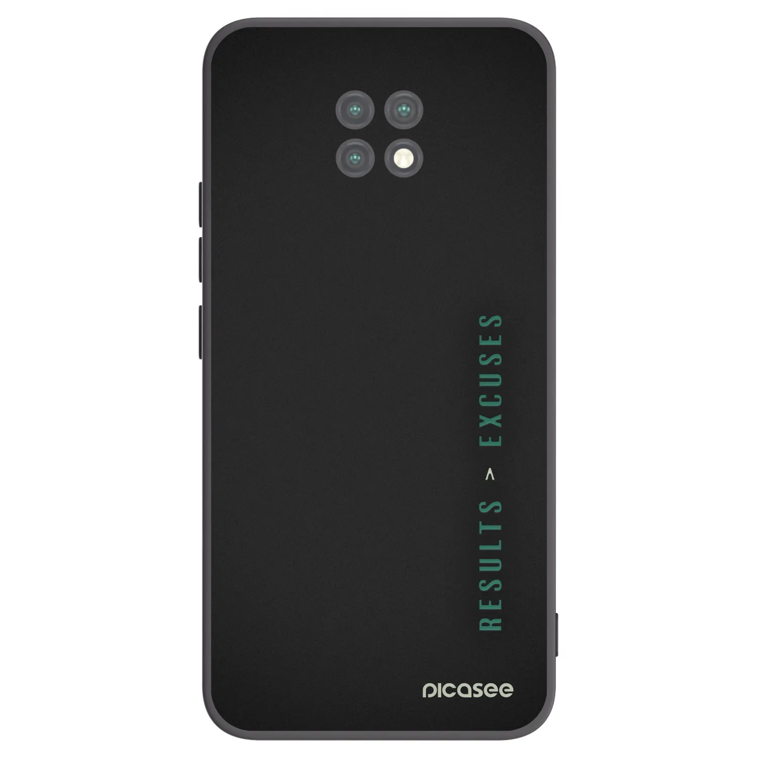 Picasee fekete szilikon tok az alábbi mobiltelefonokra Xiaomi Redmi Note 9T - Results x Excuses
