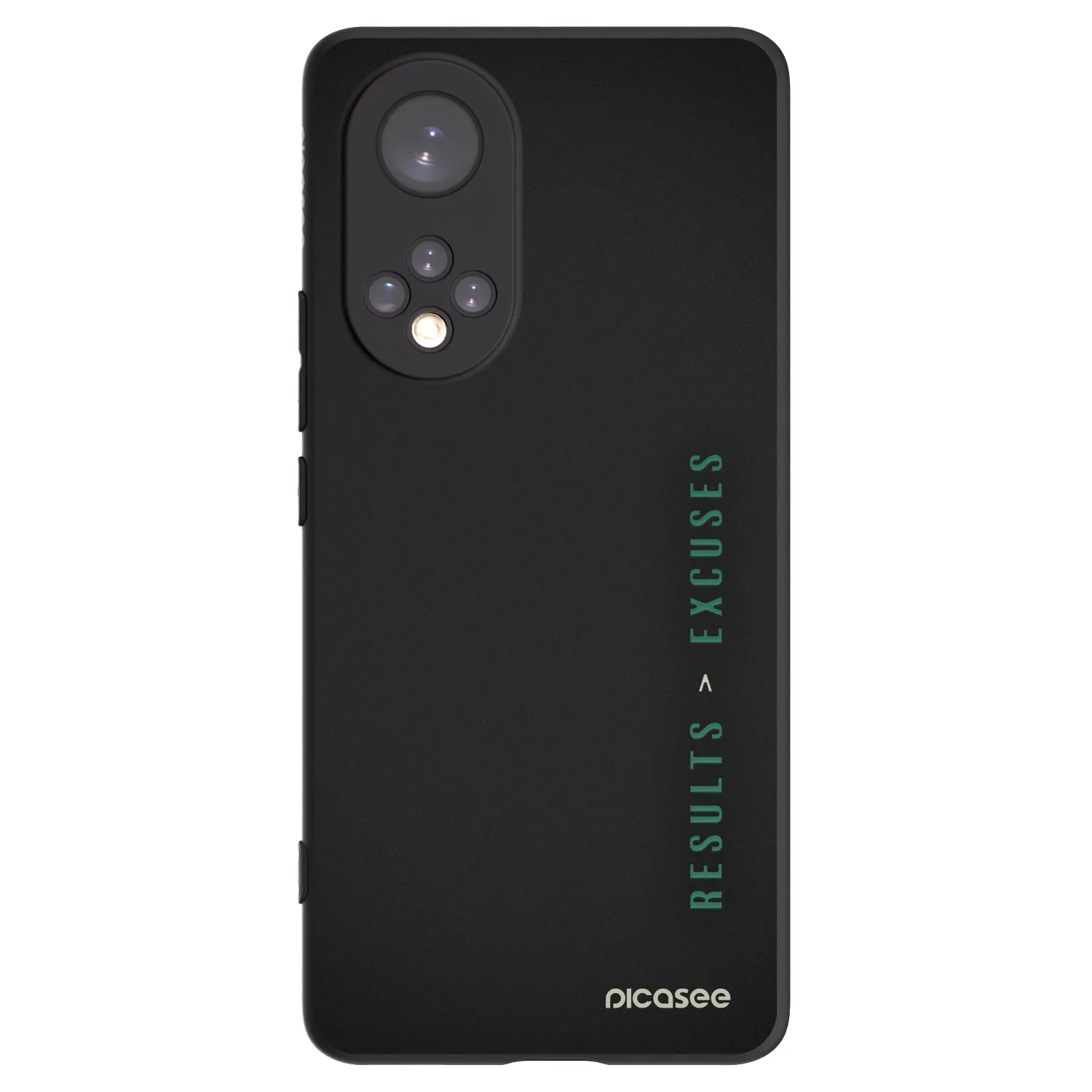 Picasee fekete szilikon tok az alábbi mobiltelefonokra Huawei Nova 9 - Results x Excuses