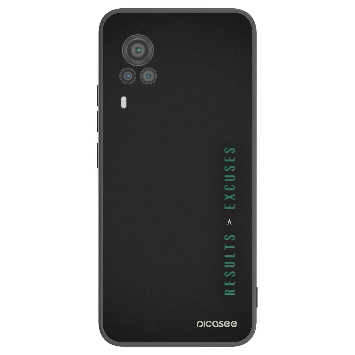 Picasee fekete szilikon tok az alábbi mobiltelefonokra Vivo X60 Pro 5G - Results x Excuses
