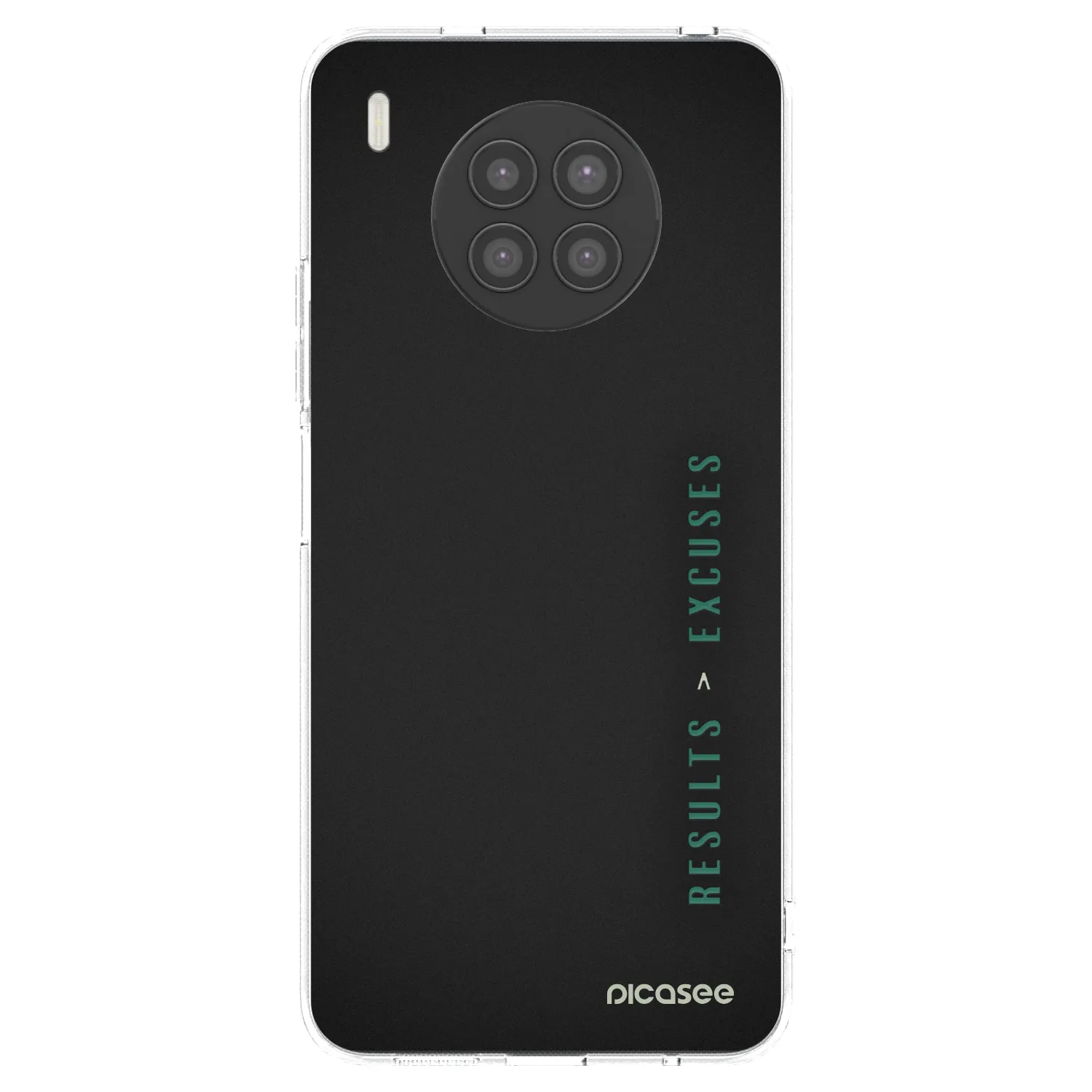 Picasee átlátszó szilikon tok az alábbi mobiltelefonokra Huawei Nova 8i - Results x Excuses