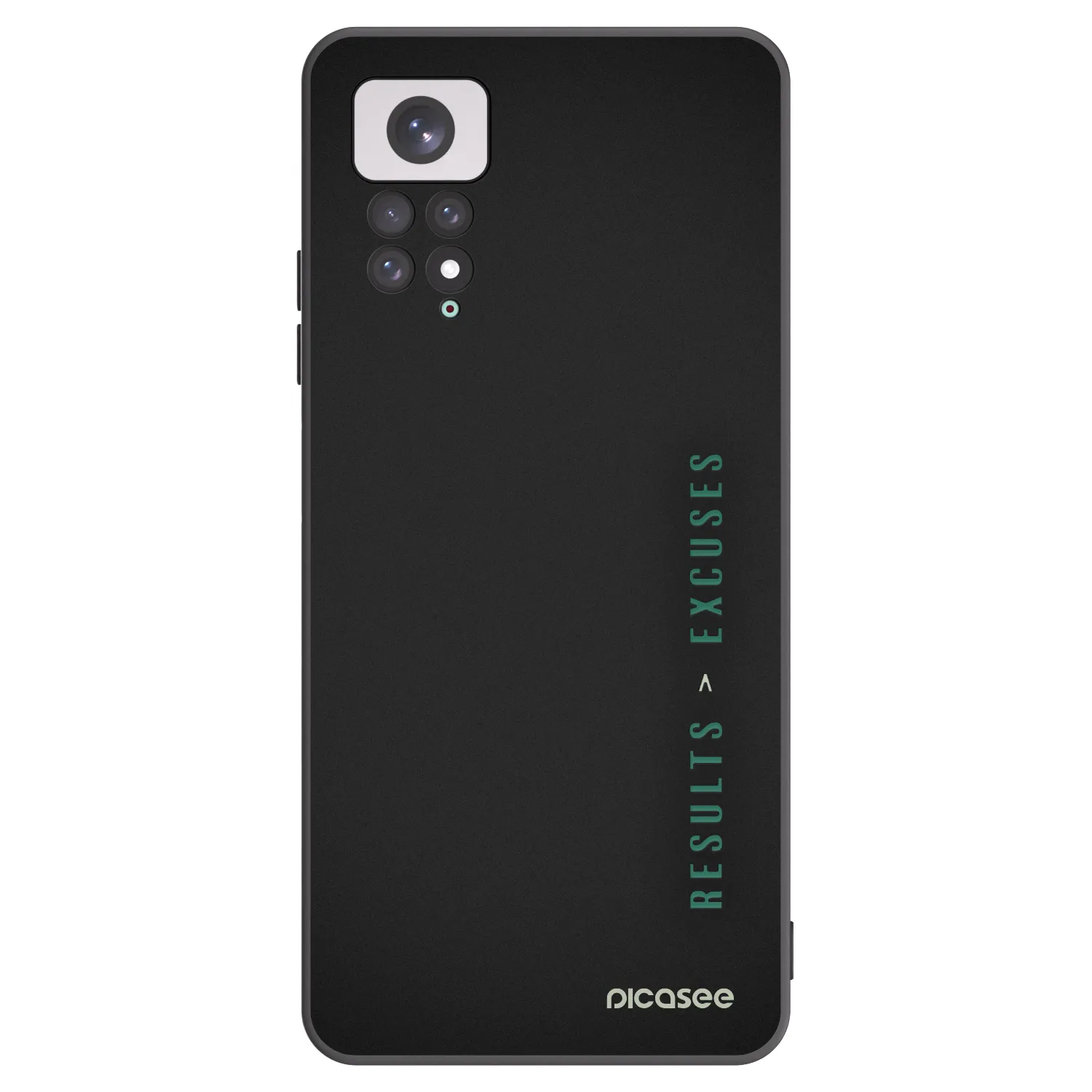 Picasee fekete szilikon tok az alábbi mobiltelefonokra Xiaomi Redmi Note 11 - Results x Excuses