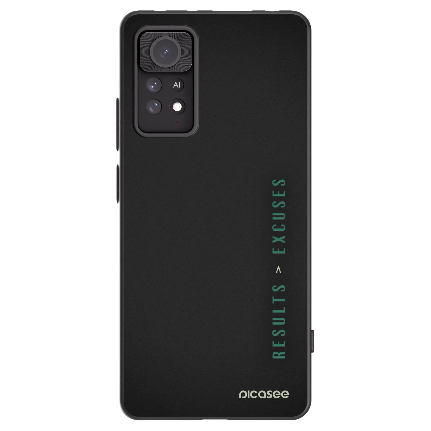 Picasee fekete szilikon tok az alábbi mobiltelefonokra Xiaomi Redmi Note 11 Pro - Results x Excuses