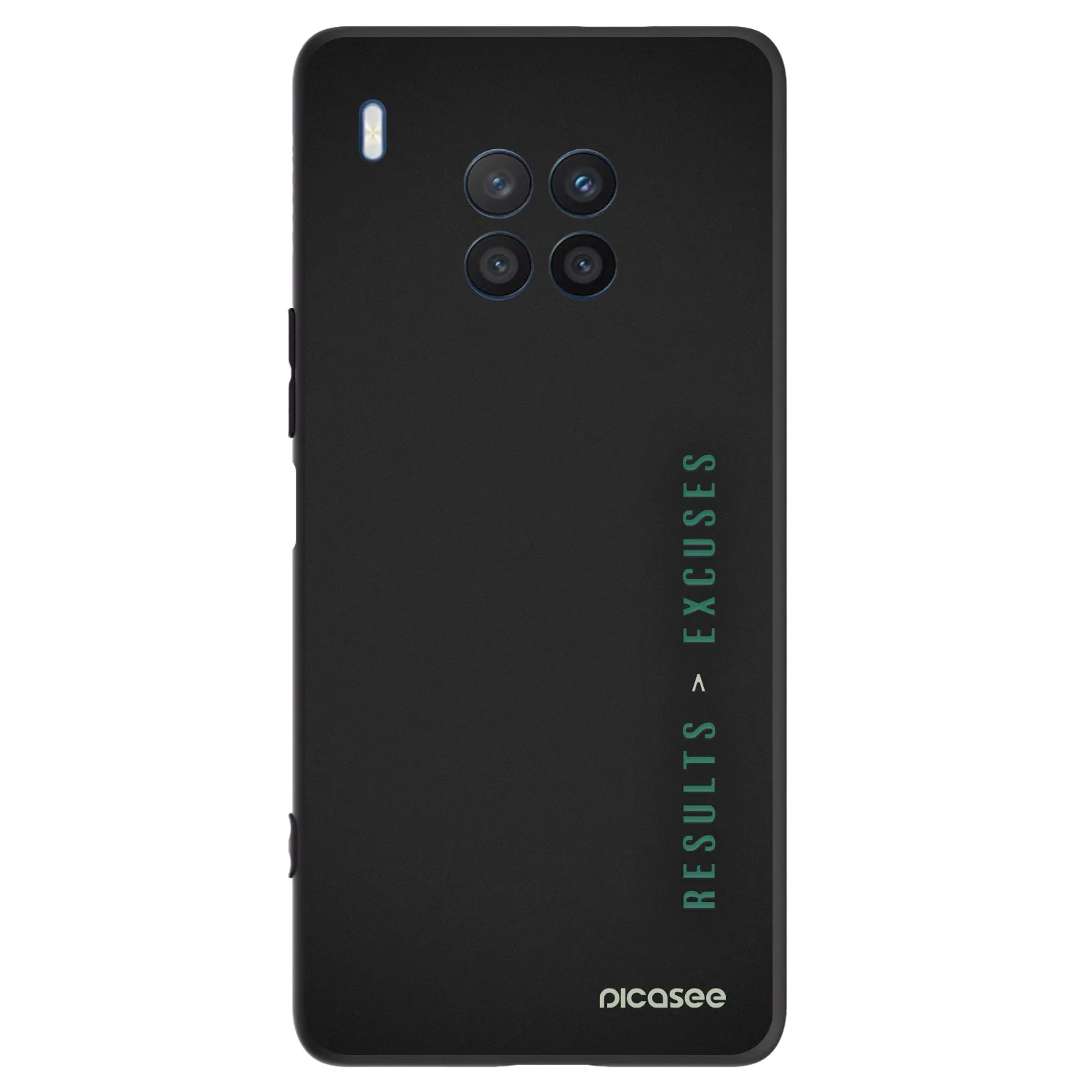 Picasee fekete szilikon tok az alábbi mobiltelefonokra Honor 50 Lite - Results x Excuses