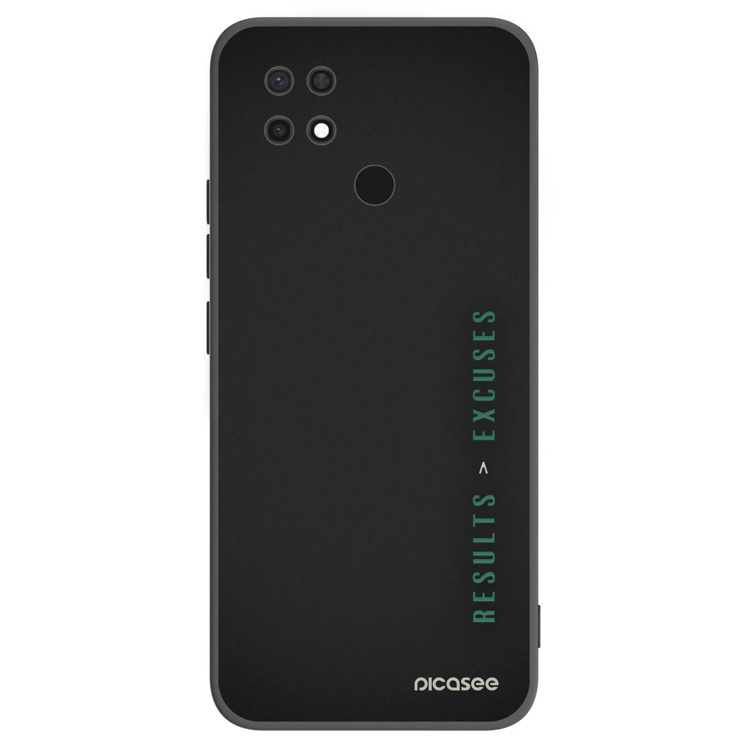 Picasee fekete szilikon tok az alábbi mobiltelefonokra Xiaomi Redmi 10C - Results x Excuses