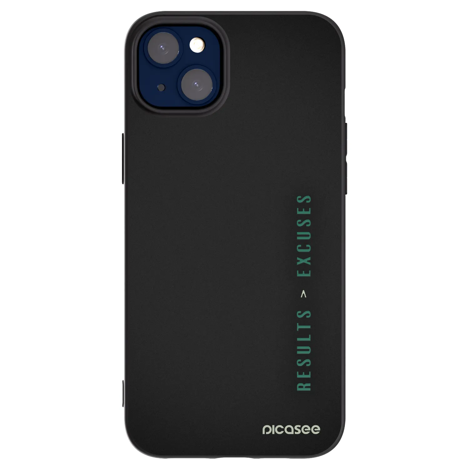 Picasee fekete szilikon tok az alábbi mobiltelefonokra Apple iPhone 14 Plus - Results x Excuses