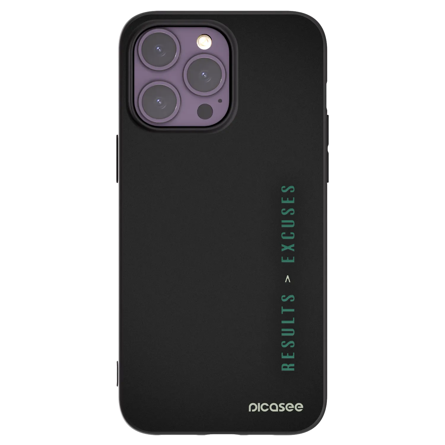 Picasee fekete szilikon tok az alábbi mobiltelefonokra Apple iPhone 14 Pro Max - Results x Excuses