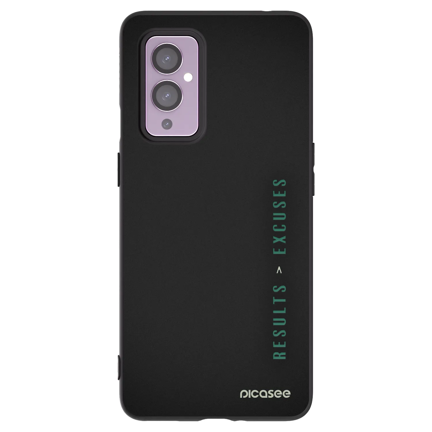 Picasee fekete szilikon tok az alábbi mobiltelefonokra OnePlus 9 - Results x Excuses