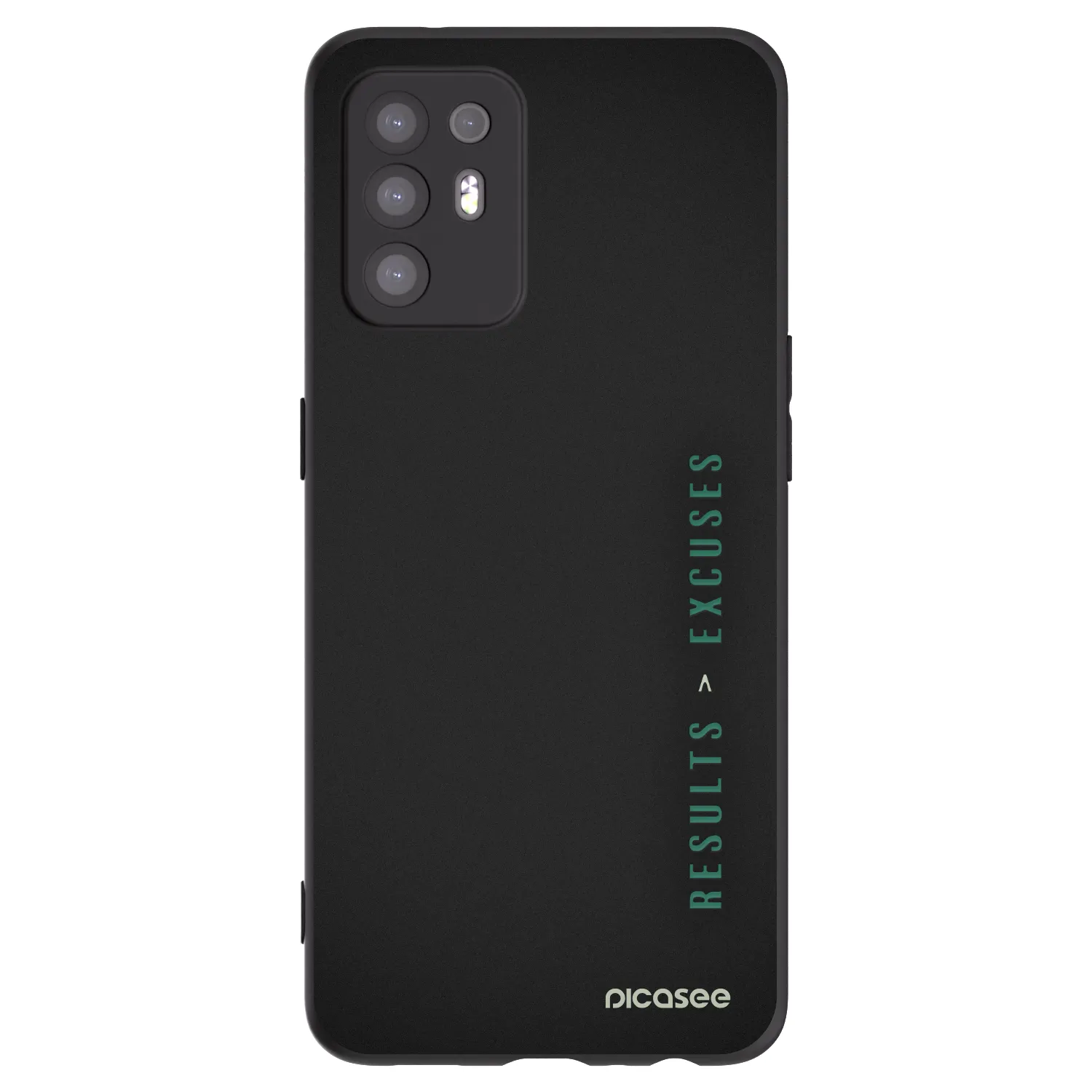Picasee fekete szilikon tok az alábbi mobiltelefonokra OPPO A94 5G - Results x Excuses
