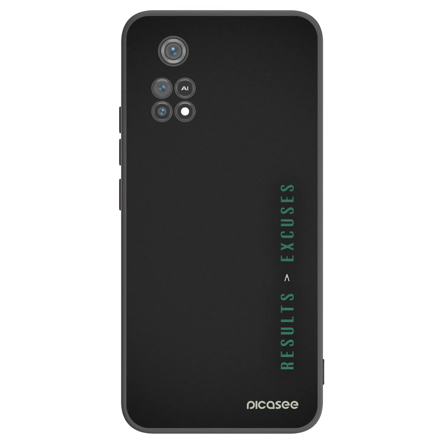 Picasee fekete szilikon tok az alábbi mobiltelefonokra Xiaomi Poco M4 Pro - Results x Excuses