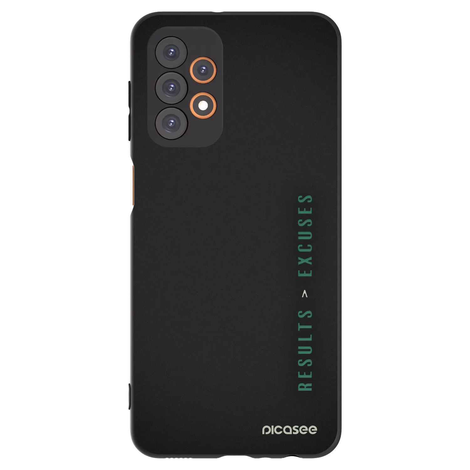 Picasee fekete szilikon tok az alábbi mobiltelefonokra Samsung Galaxy A23 A236B 5G - Results x Excuses