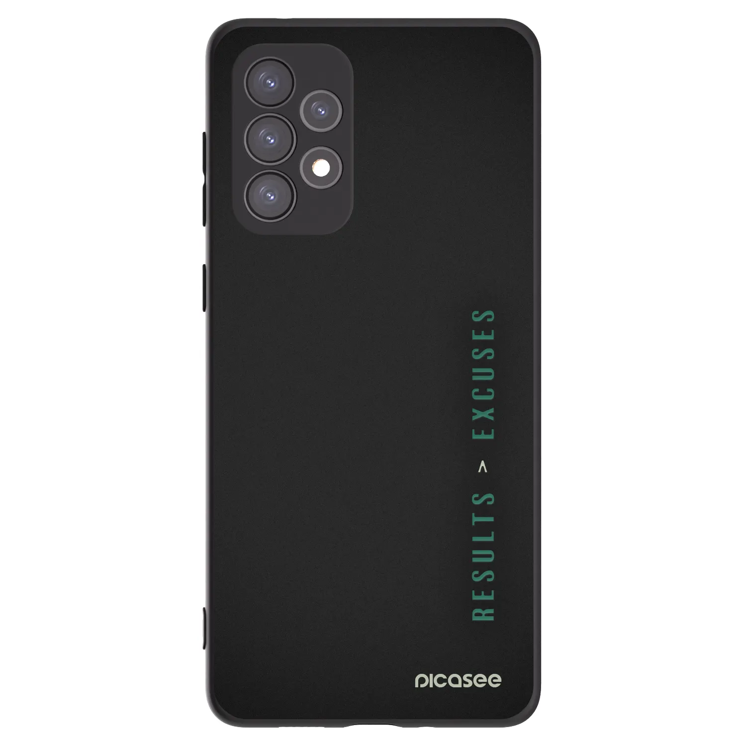 Picasee fekete szilikon tok az alábbi mobiltelefonokra Samsung Galaxy A73 5G - Results x Excuses