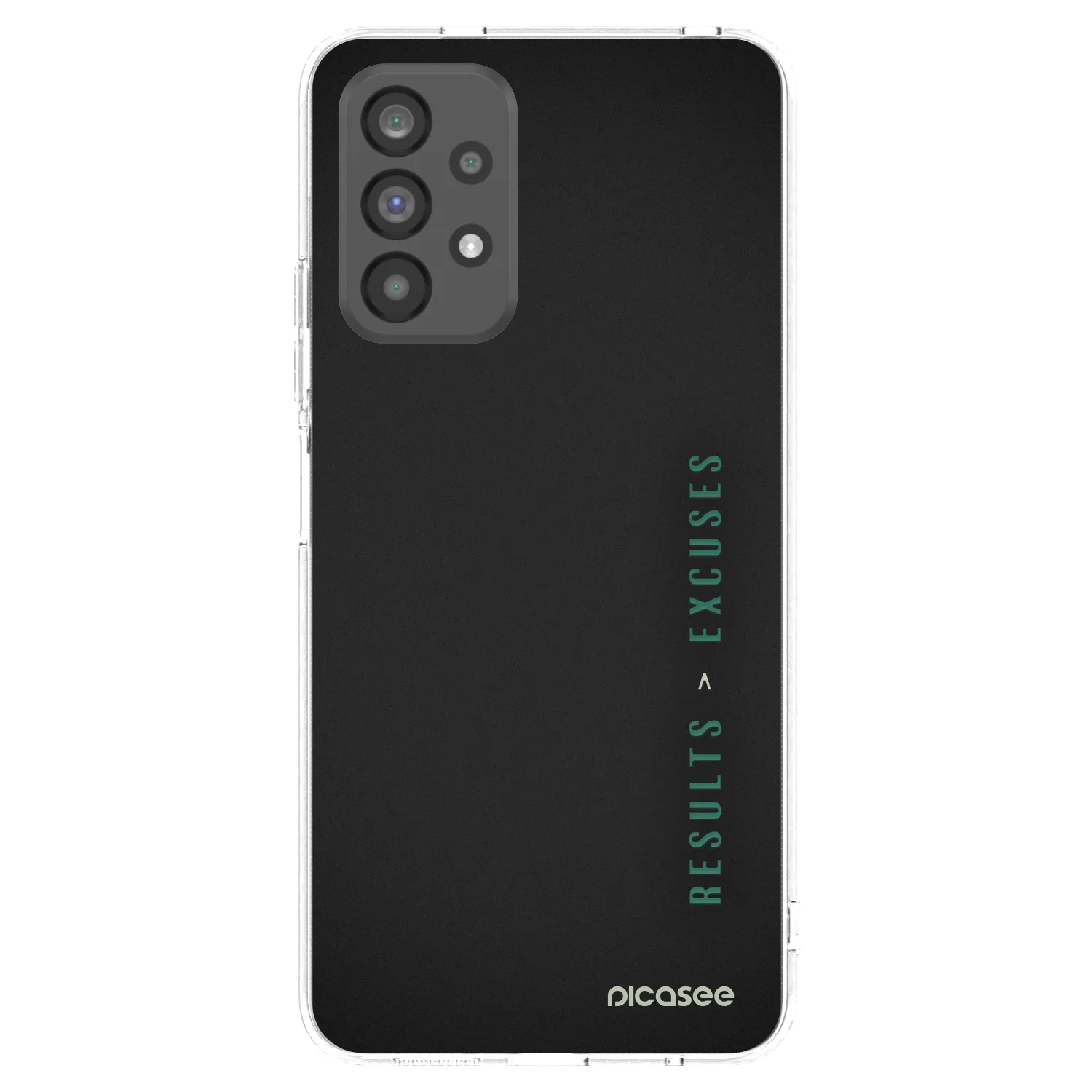 Picasee átlátszó szilikon tok az alábbi mobiltelefonokra Samsung Galaxy A73 5G - Results x Excuses